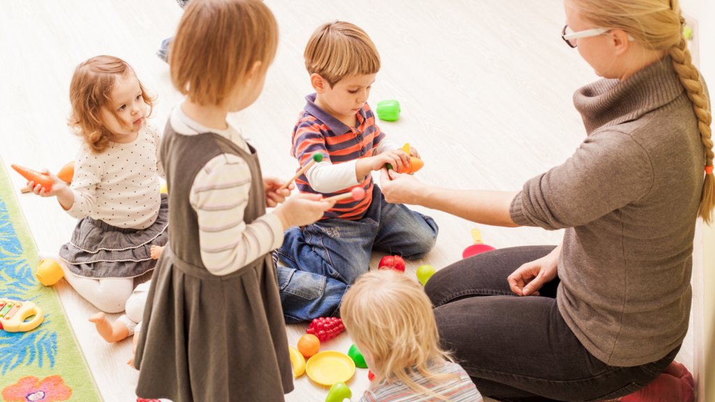 children playing in nursery in edinburgh